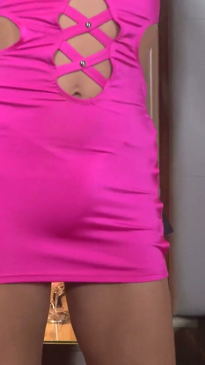 BRAZILIAN TRANSSEXUALS - Karine Siqueira Seductive In Pink | Clip 1