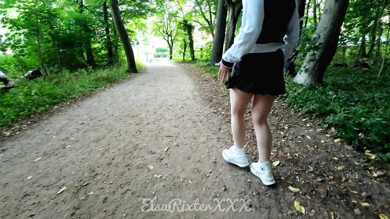 My Thrilling Walk Without Panties Through the Park and Across the Ferry - the Fresh Air on My Naked Skin Was Pure Delight.