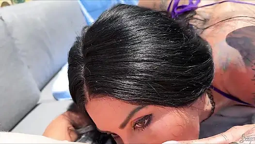 Summer Break with Goth Step Mom - Danae Marie - Family Therapy - Alex Adams