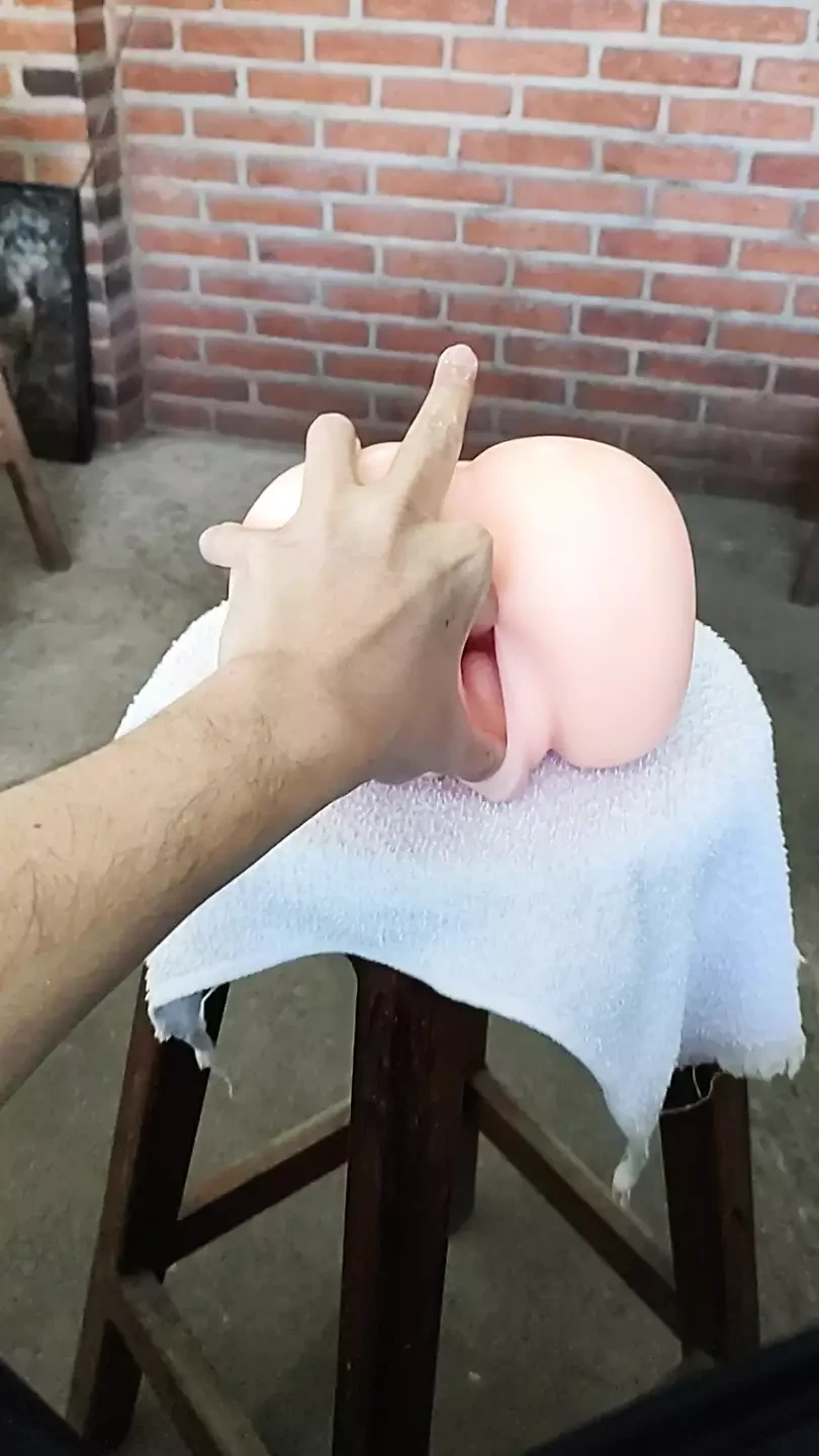 Fisting Hands and Fingers in Vagina Tongue and I Put a Piece of Watermelon in It