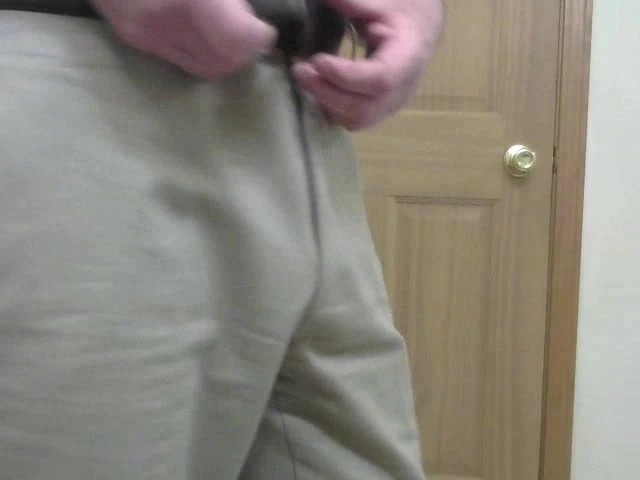 Me stripping to show red thong.