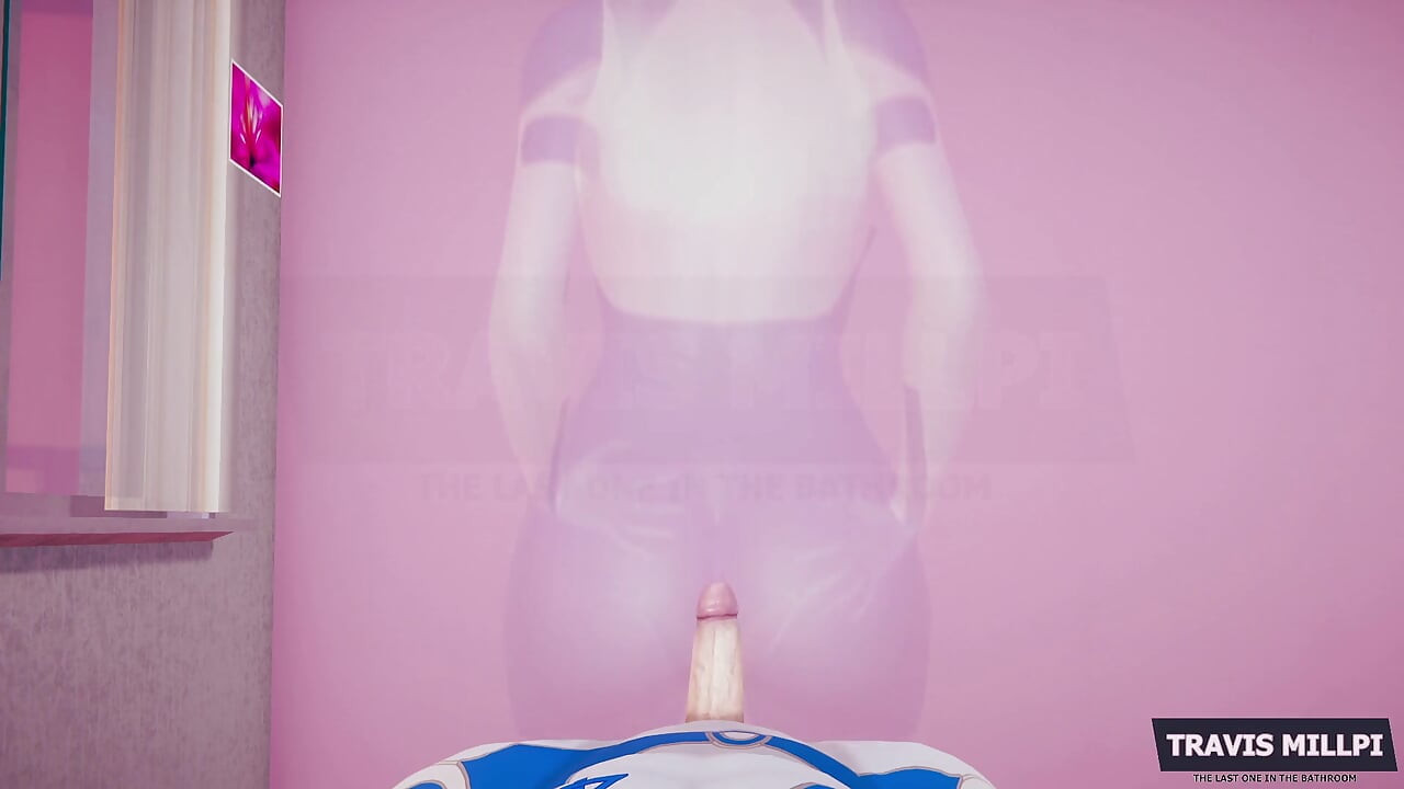Invisible Woman Is Fucking Herself with Elastic Dick