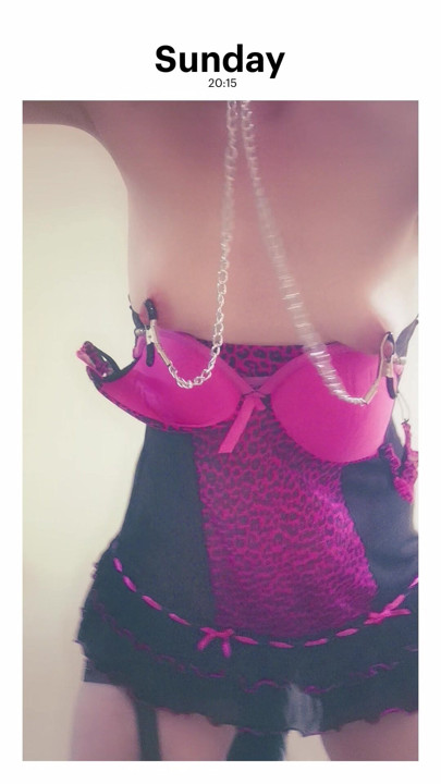 Home alone and dressed like a fucking whore, wish a bunch of filthy older guys would break in & have there wicked way with me