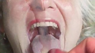 Eerbetoon op de tong van de sperma -eter