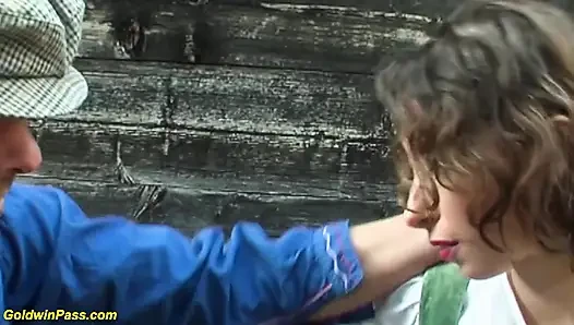 Rough german deepthroat anal sex