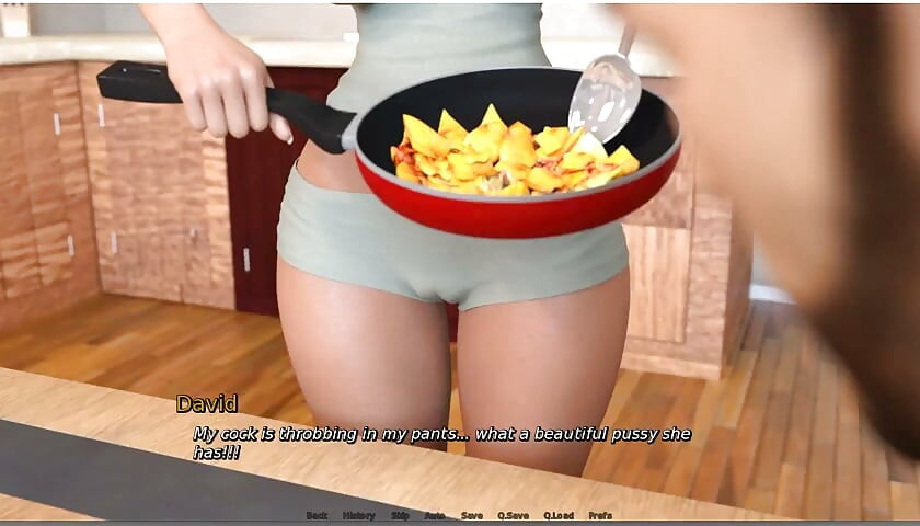 Segredo Luxurioso de Laura - Gameplay - Roleplay - Adolescente Provoca Amigo do Padrasto com Sua Buceta Inchada e Camel Toe