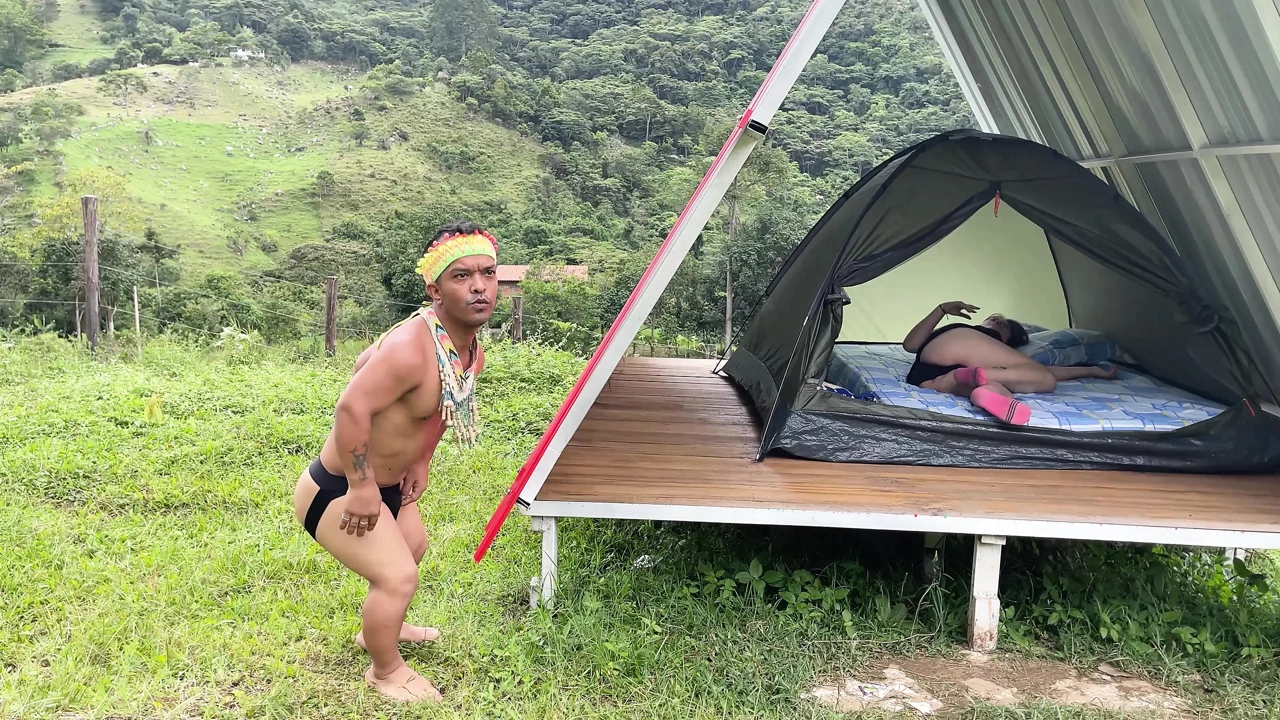 Little Indian Finds a Woman Resting in the Forest, Gets Horny Looking at Her Ass and Ends up Putting His Cock in Her.