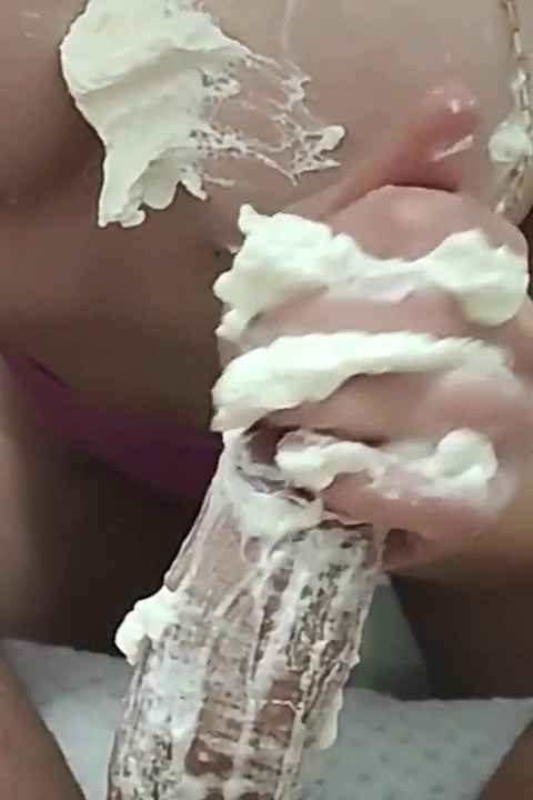 Sex and Dirty Blowjob with Cream on My Pussy and My Ass!!