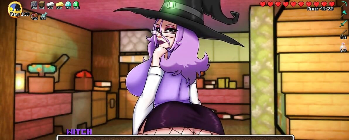 Minecraft Napaljeni Zanat Dio 85 Nove haljine za vještice, seksi donje rublje!! napisao Loveskysanhentai