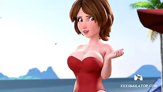 Тетя Cass - Геймплей на пляже