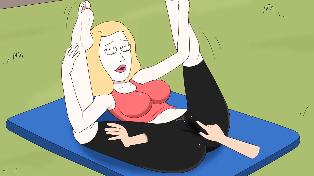 Rick and Morty - a Way Back Home - Sex Scene Only - Part 37 Beth Yoga Masturbation by Loveskysanx