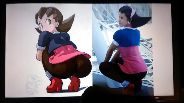 Squatting Tron Bonne Sexy Ass SoP Cum Tribute