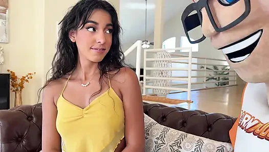 Ich habe beobachtet, wie kleine titten claire black nackt auf meinem schwanz in pornDudeCasting hüpfen