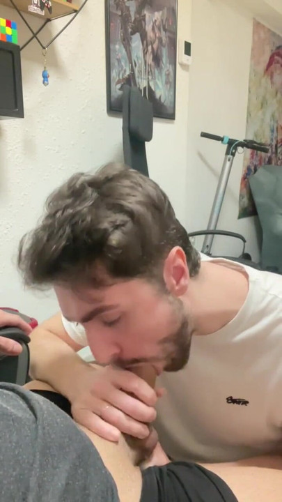 Epic moment from "making my latin friend cum in my mouth"