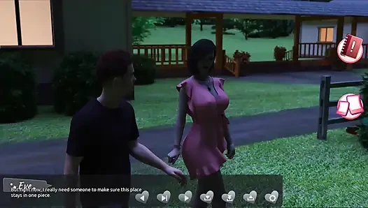 Helping the hotties #4 - Johanne woke up tied to a tree and so...ave him a blow job...Belle and Stacy played with each other.