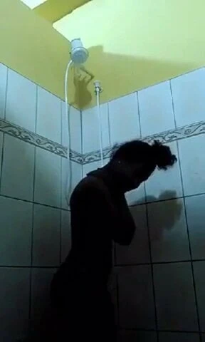 PNG girl taking a shower