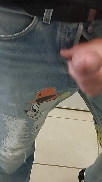 Fetich jeans Levi's masturbation