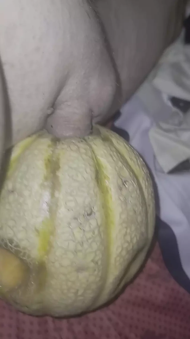 Playing with melon
