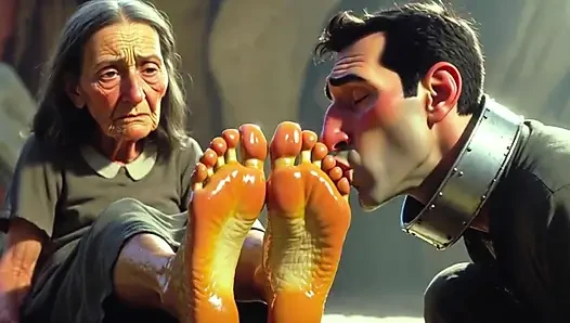 Adam tımarhanede yaşlı kadınların ayaklarına adanmış