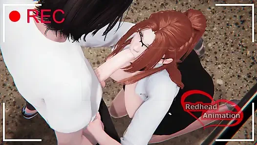 Ai kamera orta yaşlı seksi kadını ve komşuyu asansörde sikişirken yakalıyor