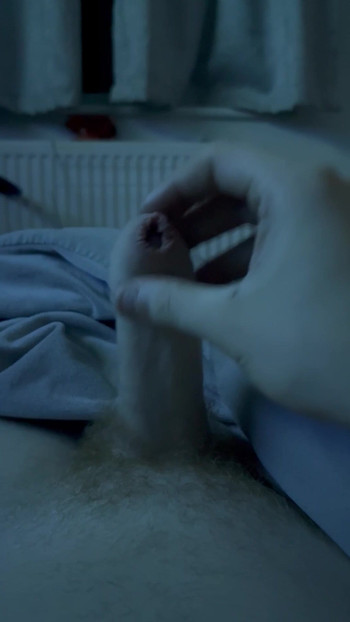 Small twink playing with ginger tiny mushroom penis