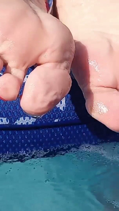 Sexy wet soles for you to jerk your cock too | Clip 1