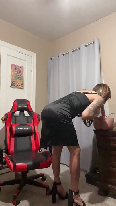 Being a naughty slut at home