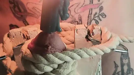 Goode Girl Flogging Balls by Candle Light Pt2