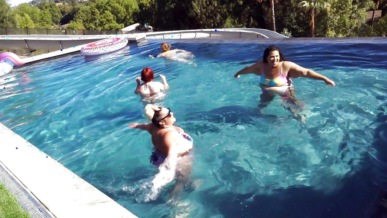 Jeff's Models Pool Party Orgie