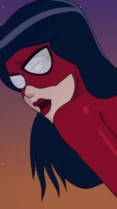 Captivating moment from "Marvel Spider-Woman and She-Venom Rimming"