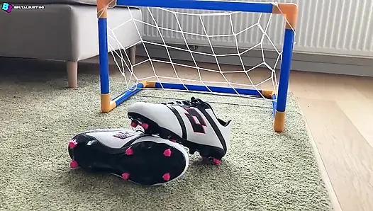 Soccer Match Testicular Destruction! She Almost Burst His Left Testicle! - Dave Moon - Jennifer - Bbusting (ballbusting)