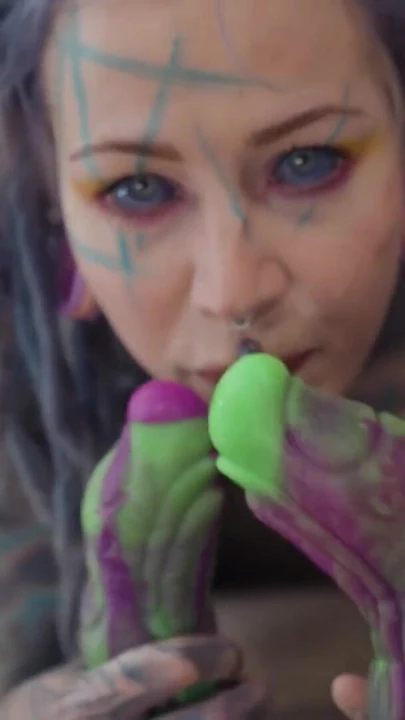 Extreme Double Anal for Tattooed Babe - Sloppy Blowjob, ATM & Huge Gapes | Clip 1