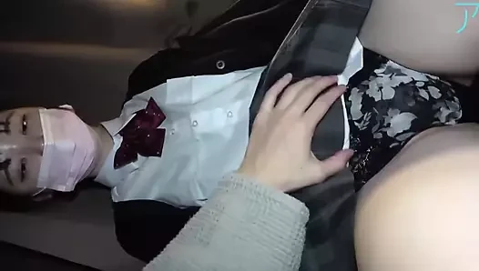 Кримпай для Lori в студенческой униформе