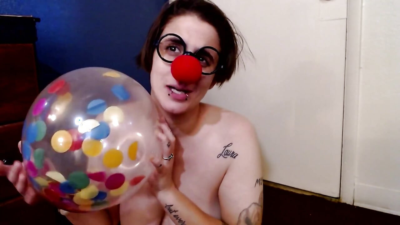 B2p balon oyunu konfeti pop partisi palyaço