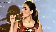 Kareena Kapoor boquete com sorvete!