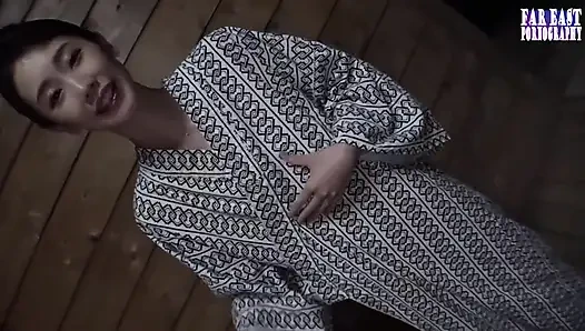 Elegant Gulp Night with a Craving Single Mom Savoring Warm Essence Under the Open Sky Ep-3