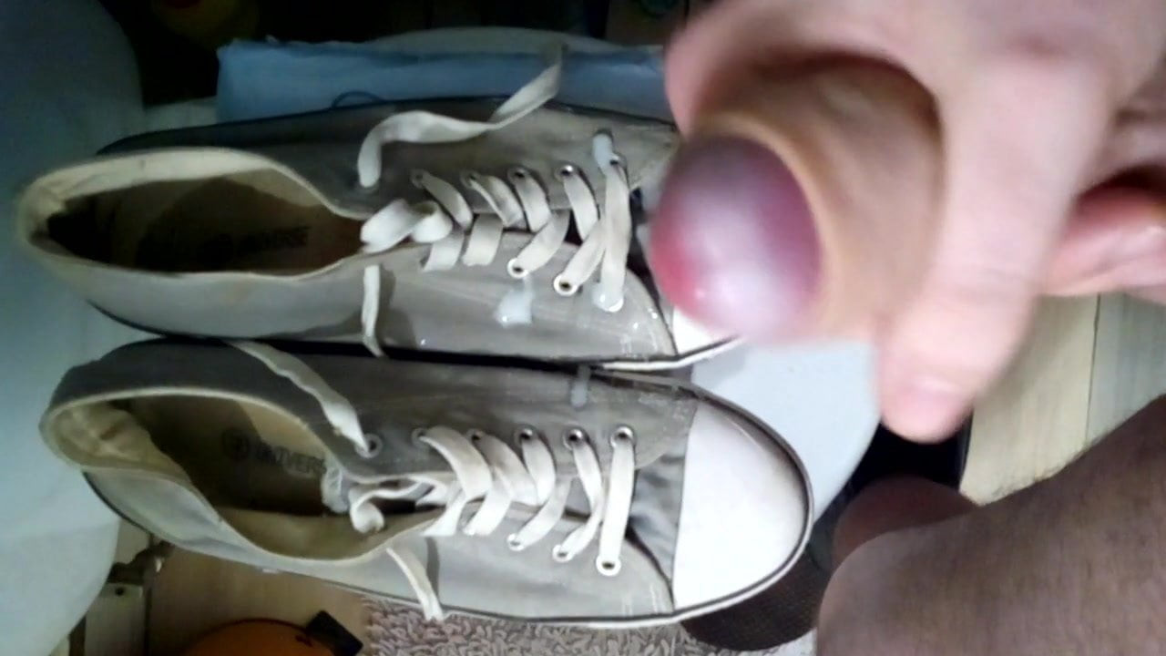Cum on my girlfriend shoes 24#