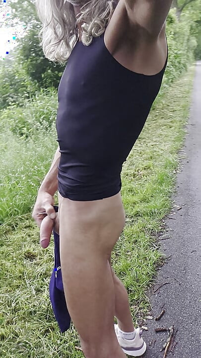 Skinny boy risky naked Jogging in public. 3 times pissing outdoor. Big dick almost Caught jerking off