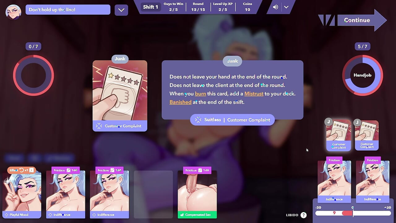 O buraco da glória "Luna no minigame da taverna"