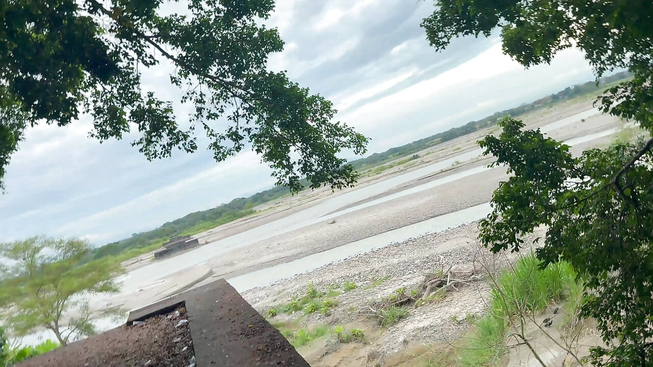 risky sex on public road with hot colombian