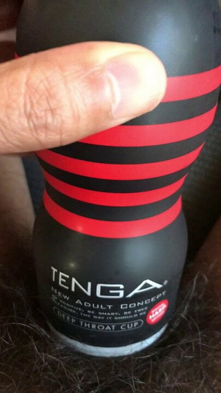 Having fun with a Tenga fleshlight