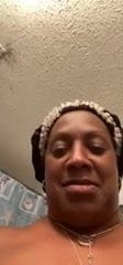 Black chick in the shower