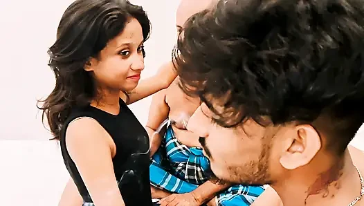 Desi Threesome Video Step father and stepson had sex with the Step daughter. Fuck har pussy Indian Hindi Audio