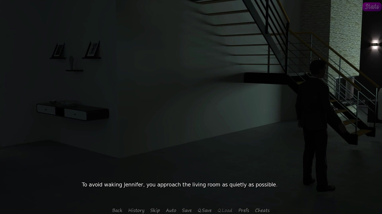 我继兄弟的妻子 #57 - 詹妮弗一边观看色情片一边抚摸自己并亲吻 John - 演示