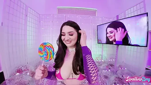 Curvy Hottie Alyx Star POV Sloppy Deepthroat