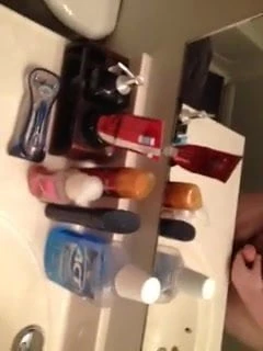 Bathroom jerk session 1