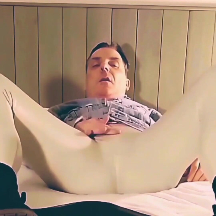 Wanking and Ass Show in White Vinyl