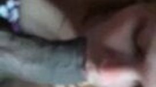 Wife sucking huge black dick