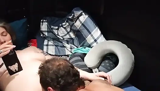 Satin Lady Gets Oral and More From Jrock as She Reads Her Erotic Book on Her Phone