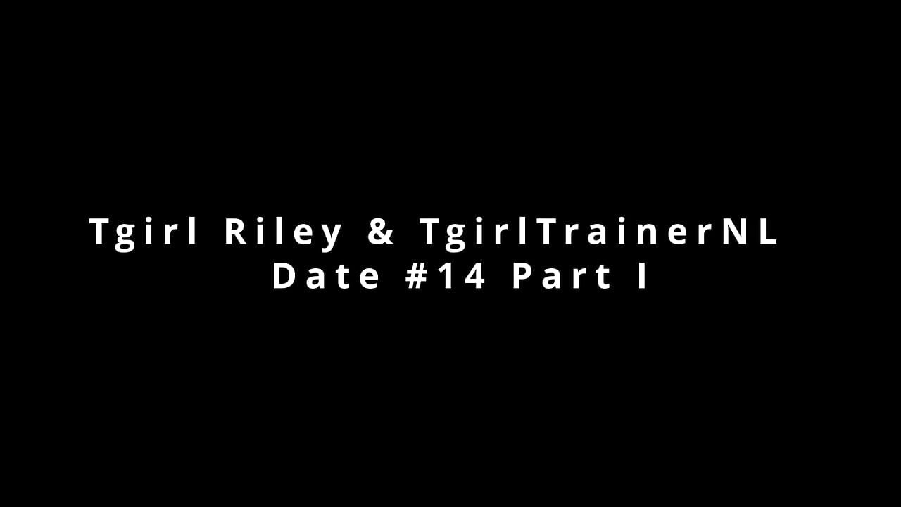Sexy slim trav Tgirl Riley hungry cocksucking before getting fucked bare by big dick